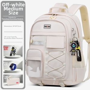 Ergonomic Spine Protection Large Capacity Waterproof Lightweight School Bag