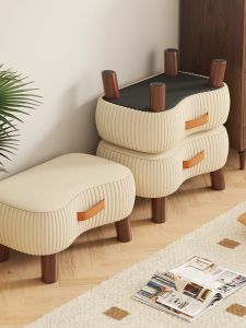 ZHUOHE | Home Use Sofa Footstool & Shoe Changing Soft Bench