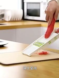 JUNE ชุดอุปกรณ์หั่นผักผลไม้ เครื่องหั่นผักผลไม้ เครื่องสไลด์ผักผลไม้ ชุดสไลซ์ผักผลไม้ หั่น ปอก สับ ฝาน มี5ใบมีด