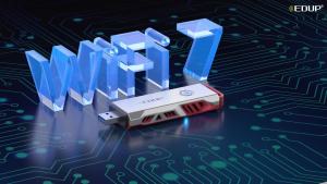 EDUP | EDUP BE1679 BE6500 WiFi 7 USB Adapter Tri-Band 2.4G/5G/6GHz 6500Mbps Wireless Network Card MLO 4K-QAM 160MHz for Windows11 Linux