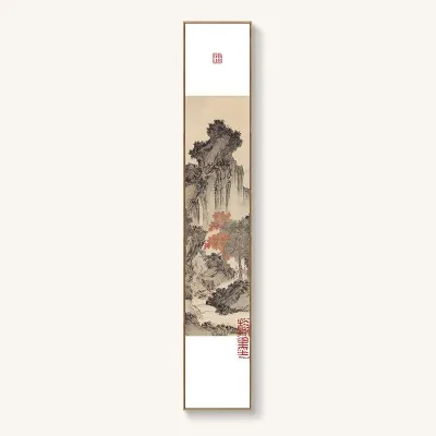 Vertical Calligraphy Decorative Painting New Chinese Zen Style Long Scroll