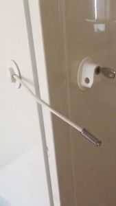 2 Pieces Refrigerator Door Lock Strong Adhesive Freezer File Drawer Child Safety Cupboard with Key Window