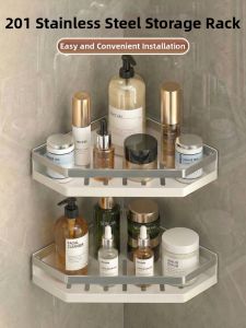 MINGZHIYIFAN | Wall-mounted Suction Bathroom Shelf