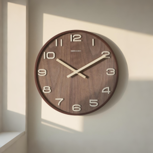 นาฬิกาตั้งโต๊ะแบบไม้แท้สไตล์ย้อนยุค DecoHub ดีไซน์เรียบง่าย ไม่รบกวน สำหรับตกแต่งบ้าน 2025 ใหม่