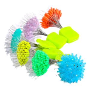 JUQINWANG | Fluorescent Camouflage Silicone Fishing Beads 100pcs
