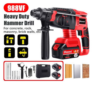 Original Muwei 6.0AH 2600rpm 26mm Electric Hand Corded Drill Portable Drill Impact Drill Ergonomic Handle Grip for ConcreteMetalWoodScrewdriver