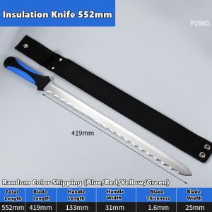 Insulated Knife Foam Cutting KnifeDouble Serrated Stainless Steel Knife Insulation Knife with Nylon Sheath Insulation Cutter