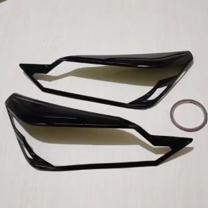 Garnish Cover Lampu Depan Mobil Toyota Agya 2023 Hitam