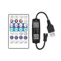 Bluetooth Âm Nhạc Ứng Dụng Điều Khiển WS2812B Dây Đèn LED Điều Khiển Ánh Sáng SK6812 WS2811 WS2812 USB 5V Có Điều Khiển Từ Xa Tương Thích Với Pixel Băng Đèn. 
