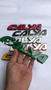 EMBLEM MOBIL CALYA EKSTERIOR MOBIL TOYOTA VARIASI TIMBUL 3D BAHAN FIBERGLASS