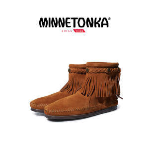 Minnetonka | Tassel British Style Flat Ankle Boots