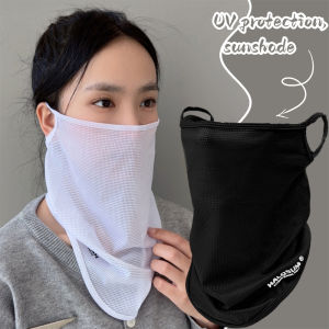หน้ากากปิดหน้ามีหน้ากากที่หายใจได้ป้องกันคอแฟชั่นตะขอเกี่ยวหูสำหรับผู้หญิงผู้ชายสวมใส่ทุกวันสีทึบผ้าคลุมหน้ากันยูวี