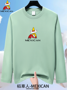 Loose Fit Pure Cotton Long Sleeve round Neck Mens T-shirt Breathable Comfortable Base Layer Shirt for Spring Autumn