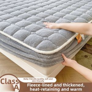 NAIYOUCHENG | Flannel Milk Velvet Bedding Set Mattress Cover
