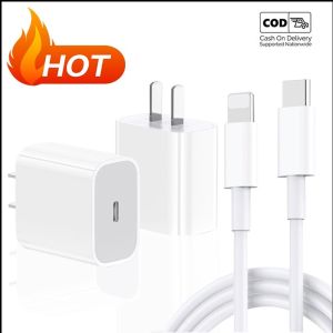 20W PD Fast Charger Set USB-C Port Charger Plug Compatible for iPh Series OPPO Xiaomi Huawei Samsung infinix Type C Adapter With USB Type C to L Cable Quick Charging Smart Travel USB C Power Wall Charger Adaptor