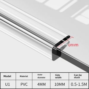 Transparent Bumper Strip U-Shaped Table Edge Protection Glass Tea Table Side Sticker Door Edgings Edge-Covered Case Silicone Protection U-Shaped Stickers