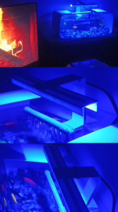 Lampu LED akuarium lampu LED aquascape Lampu LED Terarium Lampu LED warna lampu perangsang warna ikan Lampu LED Biru Blue Light LED lampu hias ikan hias lampu meja lampu capitlampu belajarlampu dinding lampu kerja lampul ID22117