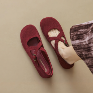 MIFEI | Ballet Style Cross Straps Mary Jane Shoes Flat