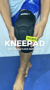 Pelindung Lutut Aolikes Dewasa Warna Hitam - Kneepad Spandeks untuk Futsal/Voli - One Size