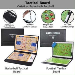 3H Papan Taktik Bola Sepak & Bola Keranjang | Magnetic Tactical Coach Board Football & Basketball