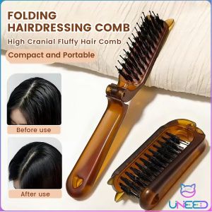 Need Foldable Hairdressing Comb Portable Travel Hair Styling Tool High Cranial Fluffy Hair Comb