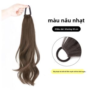 JUZITING | Mái Tóc Giả Dài đuôi Ngựa Mái Kéo Dài Thật Thụ Mới Phong Cách Trung Quốc