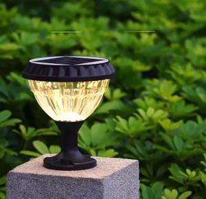 [SOLAR] MODERN OUTDOOR SOLAR LED GATE LAMP SOLAR CHARGING OUTDOOR PILLAR LAMP