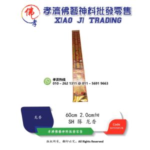 孝濟神料 龙香 合家平安 神恩庇佑 聚盆宝 财字龙香 60cm 3支 Joss Stick Long Xiang Dragon Incense Cornucopia Luck Number