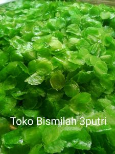 KRIPIK KACA MENTAH WARNA HIJAU KEMASAN 1KG