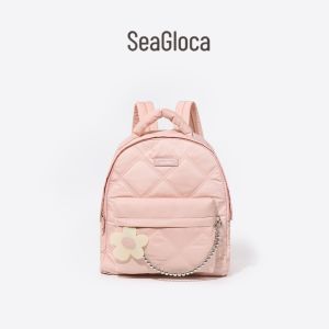 SeaGloca New Style Fashion Diamond Pattern Backpack Schoolbag Large Capacity Computer Bag For Woman