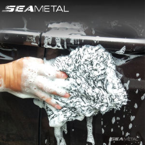 SEAMETAL Plush Car Wash Sponge Block Abrasion Resistant And Durable Foam Car Body Tires Wheels Plush brush