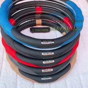 Bọc Vô Lăng Ô Tô SPARCO Tem Kim Loại Cao Cấp Size 38cm Cho Mọi Dòng Xe Nhiều Màu