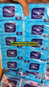 Tisu Multi Pop Up 200 Sheet (6 PACK) – Tisu Kotak Mini 2 Ply Lembut & Higienis untuk Kebutuhan Sehari-hari