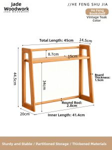 Simplified Multi-Layer Wooden Bookshelf