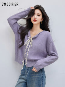 7.Modifier | Áo Sweater Mềm Mại Thoáng Mát Thời Trang Cột Trước