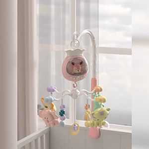 Babygro Newborn Crib Bedside Melody Musical Rattle Hanging Toys Sleep Aid Soothing Cot Mobile Nursery Accessory Infant