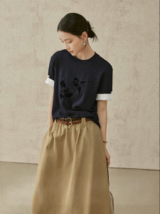 SUSHE | New Chinese Style Modale Cotton Butterfly Print Design T-shirt
