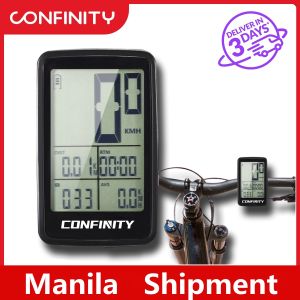CONFINITY Wireless Waterproof USB Rechargeable Bike Cycling Computer Bicycle Speedometer Odometer