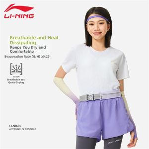 Li-Ning | Áo Thun Nữ Tay Ngắn Thoáng Khí Thấm Hút Tốt