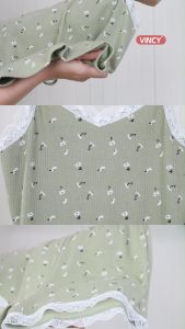 [Mua 3 giảm 20% mua 2 giảm 15%] Bộ short thun cotton áo 2 dây phối ren với họa tiết đặc trưng Noel BST032S11