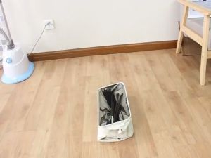 Rolling Laundry Slim Basket with Stand Foldable Organizer on Wheels Tall Thin Dirty Laundry