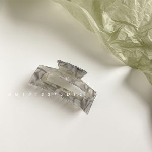 Am1013กิ๊บหนีบผมอะซิเตทสำหรับผู้หญิงกิ๊บหนีบผมด้านหลังศีรษะเรียบหรูกิ๊บหนีบปลาฉลามดูแพงกิ๊บหนีบผมไซส์ใหญ่เครื่องประดับผม