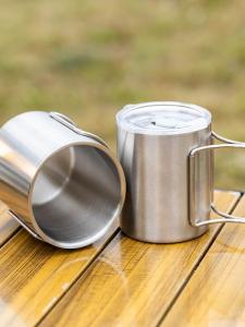Foldable Double Layer Insulation Cup 304 Stainless Steel