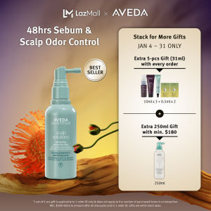 AVEDA Scalp Solutions Refreshing Protective Mist 100ml - No Rinse Scalp Refreshing Mist for 48hr Scalp Sebum Control