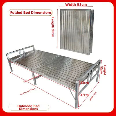 Eco-friendly Stainless Steel Sofa Bed with Safety Lock Easy Pull-out