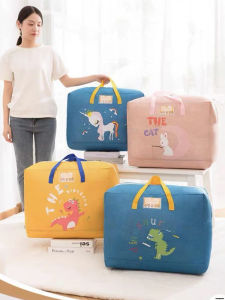Waterproof Cotton Quilt Storage Bag Handheld Nursery Student Uniform Storage Box Clothing Luggage Bag for Childrens Clothes