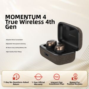 Sennheiser Momentum True Wireless 4th Generation Active Noise Cancelling In-Ear Bluetooth Earphones Support Microphone