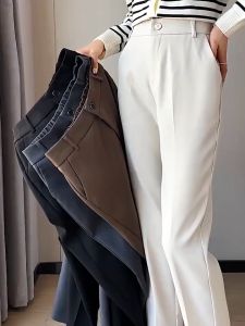 Women Suit Pants Casual High Waist Pencil Trouser