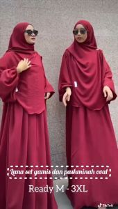 NF JAYA-ZOYA SET PASHMINAH OVAL SET SYARI RAYON CRINCLE PREMIUM BAJU MUSLIM