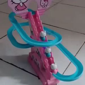 Mainan Anak Musik Track Seluncur Slider Tangga Hello Kitty